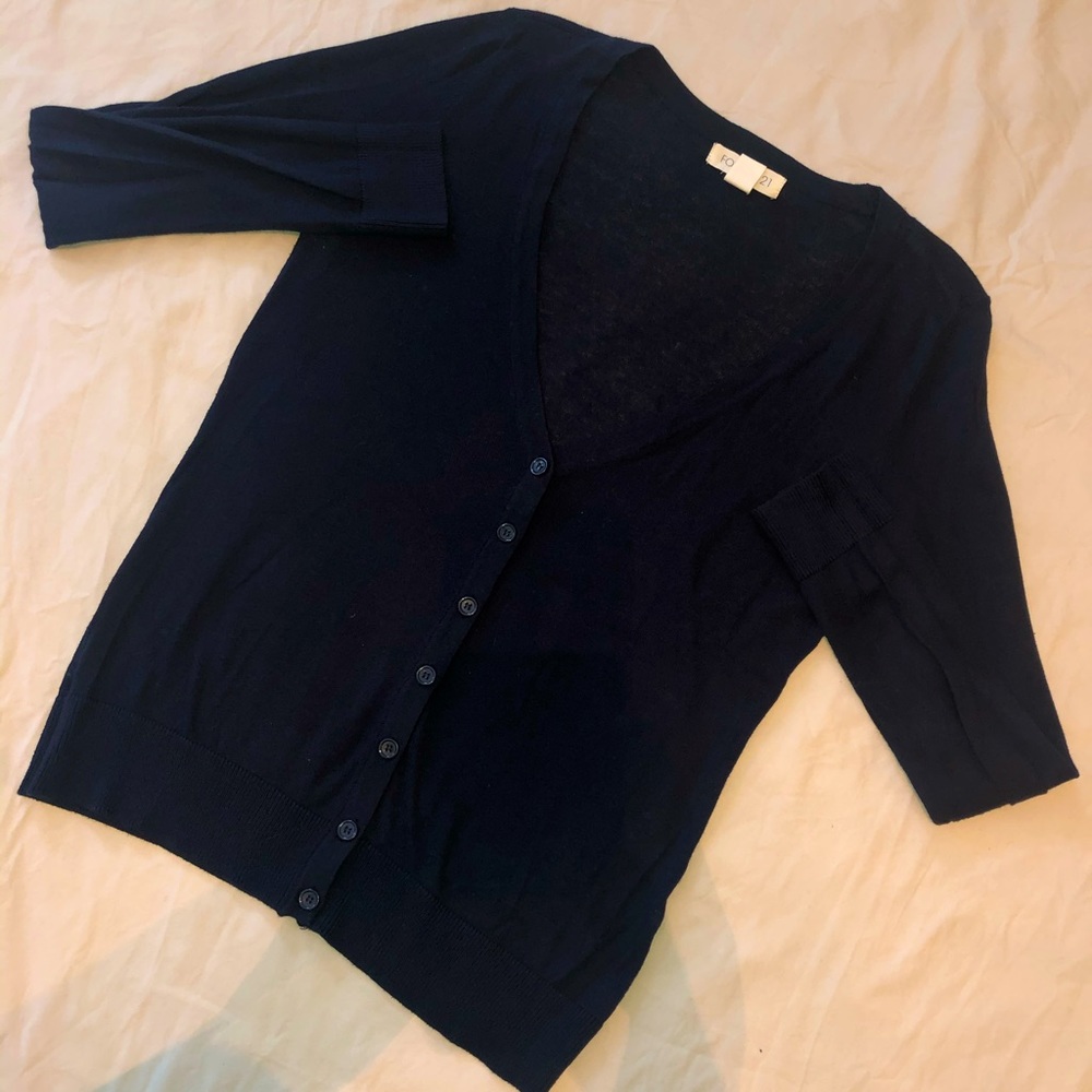 Navy Blue Cardigan